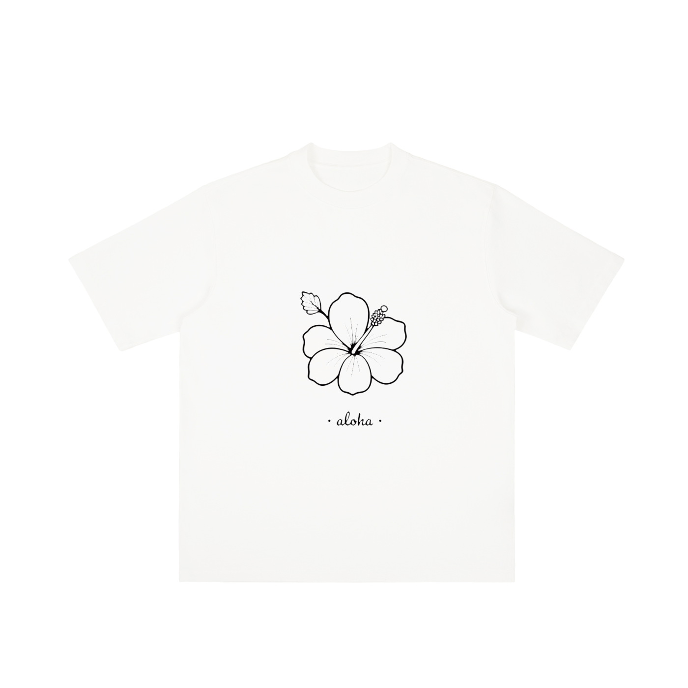 ALOHA Vintage Wash Drop Shoulder T-shirt